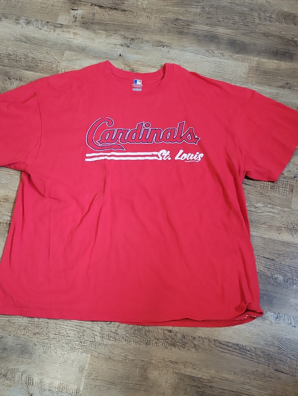 Majestic St. Louis Cardinals Red Logo Tee